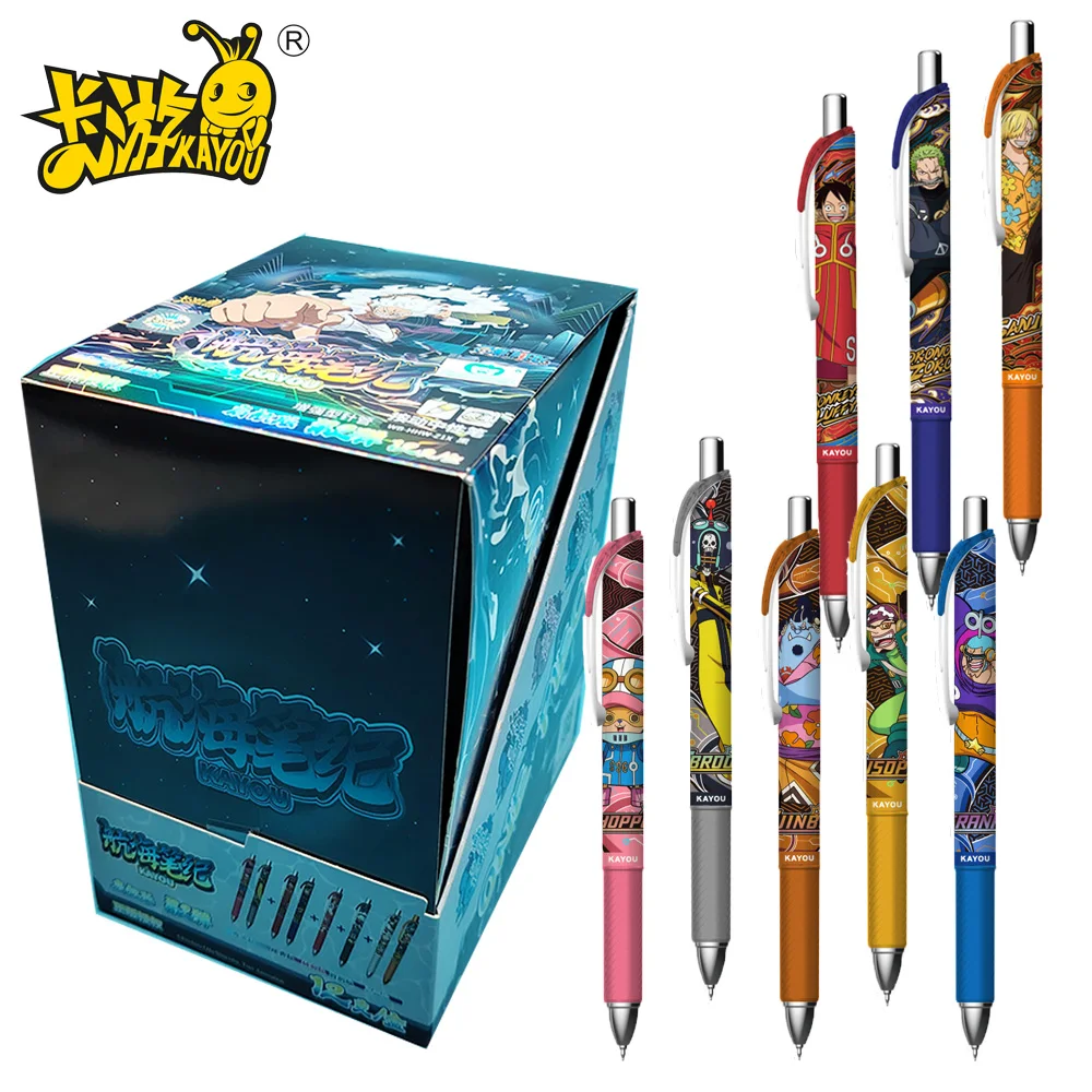 

New Genuine KAYOU One Piece Blind Box Ballpoint Pens Creative Nami Pattern Fashion Stationery Office Daily Use Gifts for Girls