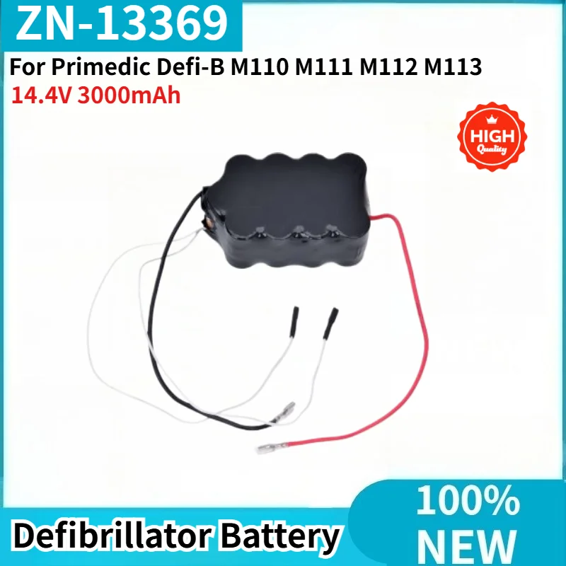 High Quality ZN-13369 14.4V 3000mAh Battery for Primedic Defi-B M110 M111 M112 M113 Defibrillator Replacement Battery