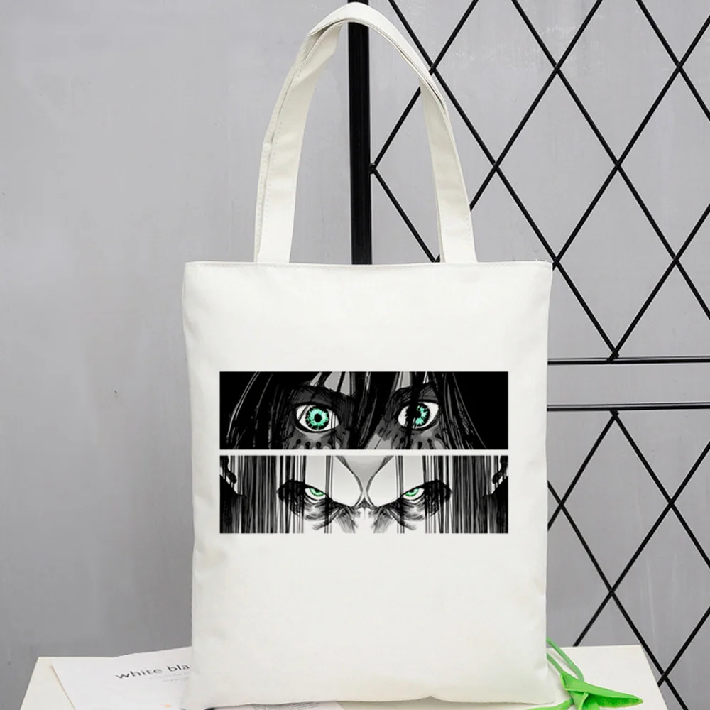 bolsa-tote-eren-attack-on-titan-shingeki-no-kyojin-sacola-de-compras-bolsa-de-ombro-lona-feminina