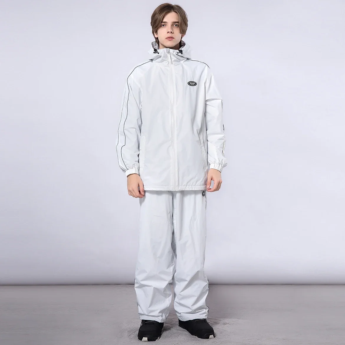 Combinaison de neige coupe-vent et imperméable pour homme et femme, ensemble de 506 ensembles, veste à capuche, sports de plein air, ski imbibé,