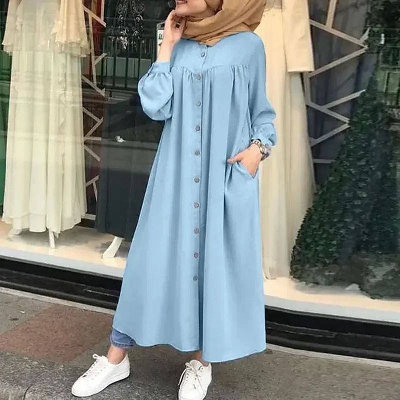 

Eid Muslim Dress Women Abaya Caftan Marocain Long Dresses Dubai Abayas Turkey Khimar Jilbab Hijab Robe Ramadan Clothing Vestido