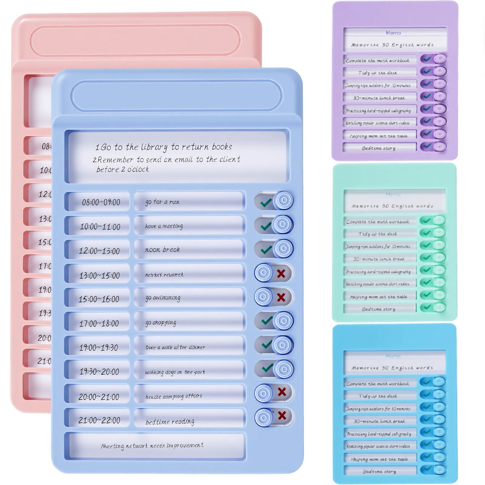 Reusable My Chores Checklist Task Board Daily Schedule Planner Memo Chore Chart Kid Responsibility Behavior Self Discipline Card
