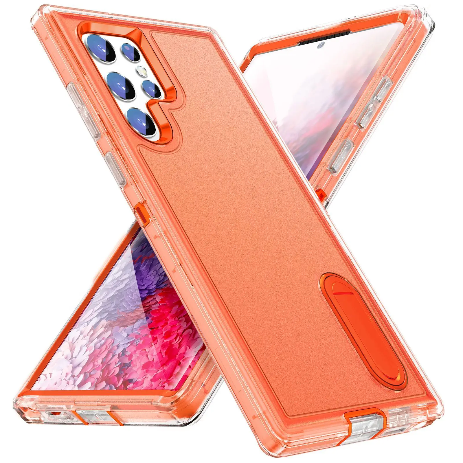Hülle für Samsung Galaxy S26 Ultra S25 Edge S24 S23 A16 A56 Body 3-in-1 Stoßfeste Robuste Kratzfeste Schutzhülle mit Ständer – Detail 18