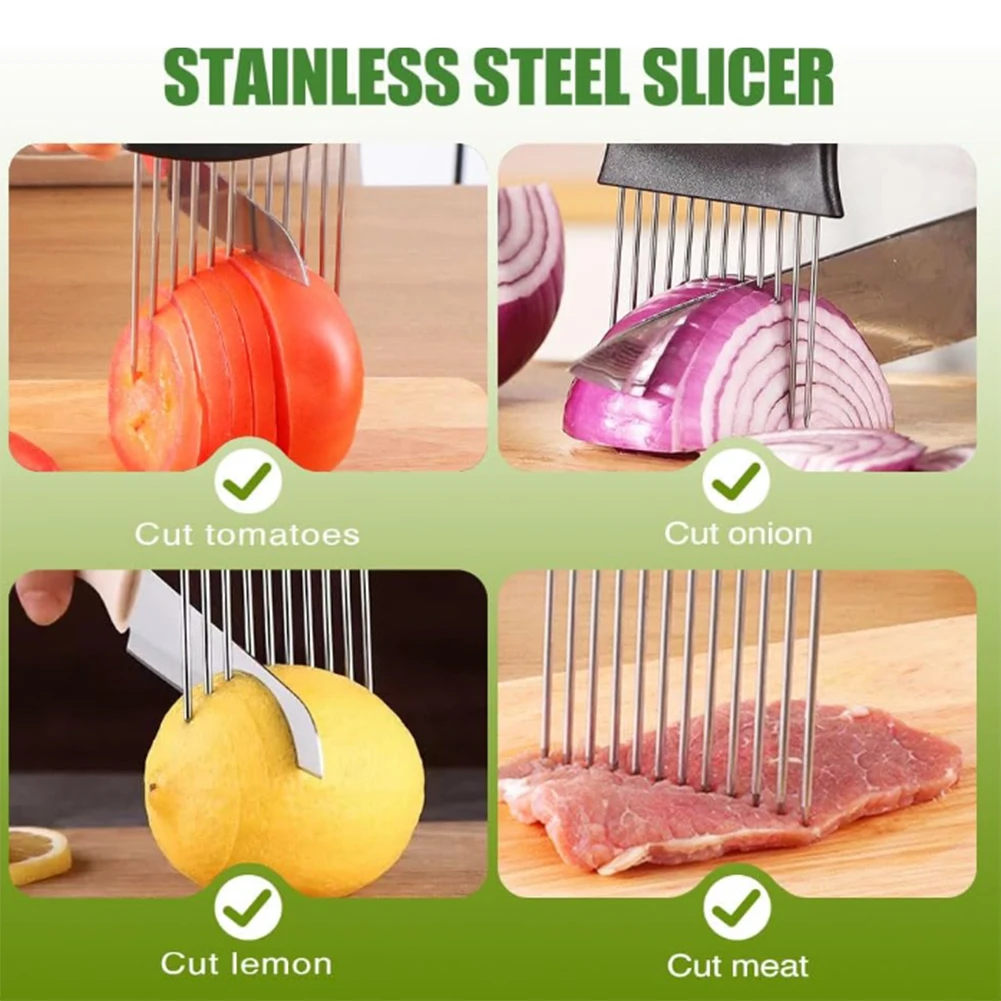 Household Onion Slicing Fixer Tool Durable Chopper Assistant Tool For Onion Potato