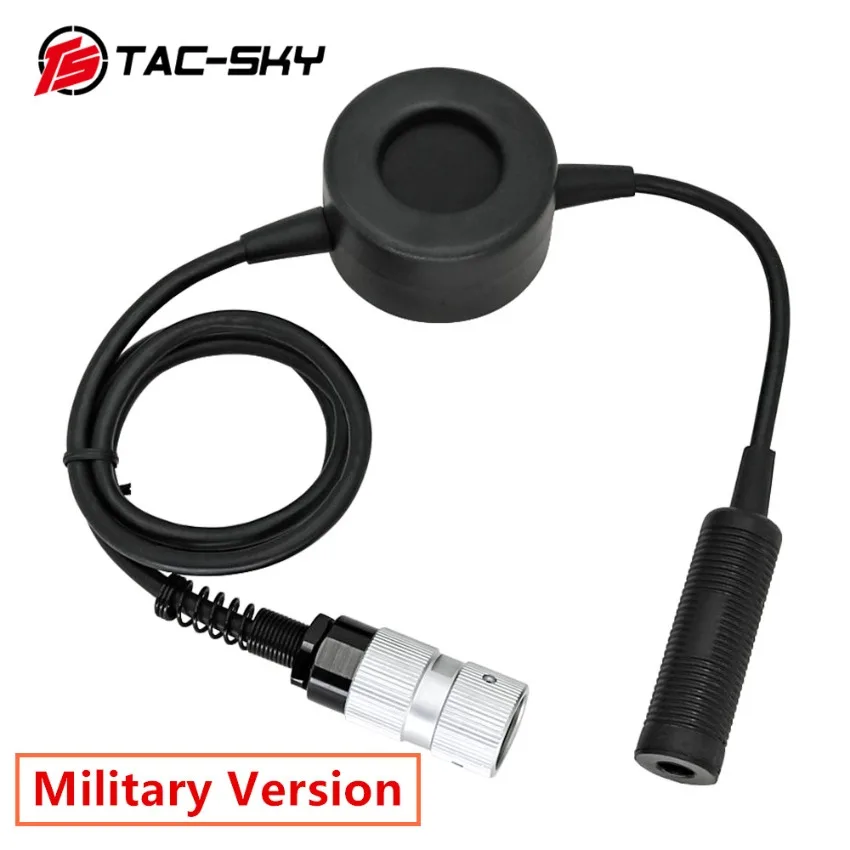 

TS TAC-SKY Military Airsoft HEADSET Adapter 6-pin TCI PTT for AN/PRC 148 152 152A Dummy Case Walkie-Talkie Model