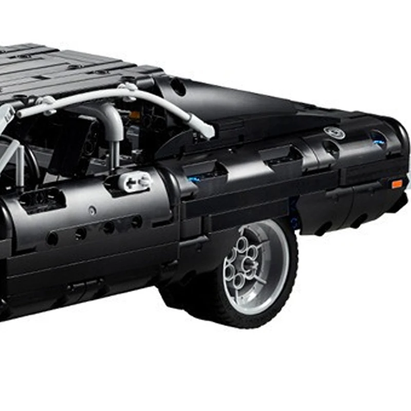 Klocki konstrukcyjne Dodge Racing Car, model do składania, szybki i furjaskowy zestaw dla dzieci, chłopców i dorosłych, prezent, model wyścigówki, zestaw do budowania.