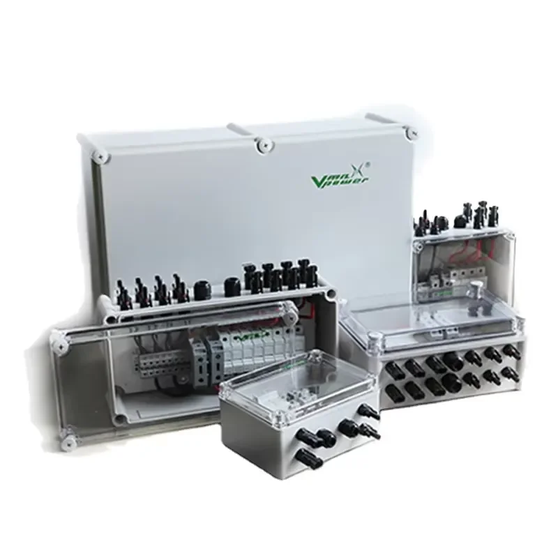 

Vmaxpower MUL-1008 Combiner Box for Solar PV System DC AC 2-16 1000VDC IP65 Circuit Breaker 2-Year Warranty