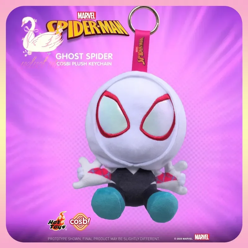 

Коллекционная плюшевая игрушка Hottoys Marvel Spider-Man Cosbi, брелок-подвеска для сумки, подарок на день рождения для мальчика (слепая коробка)