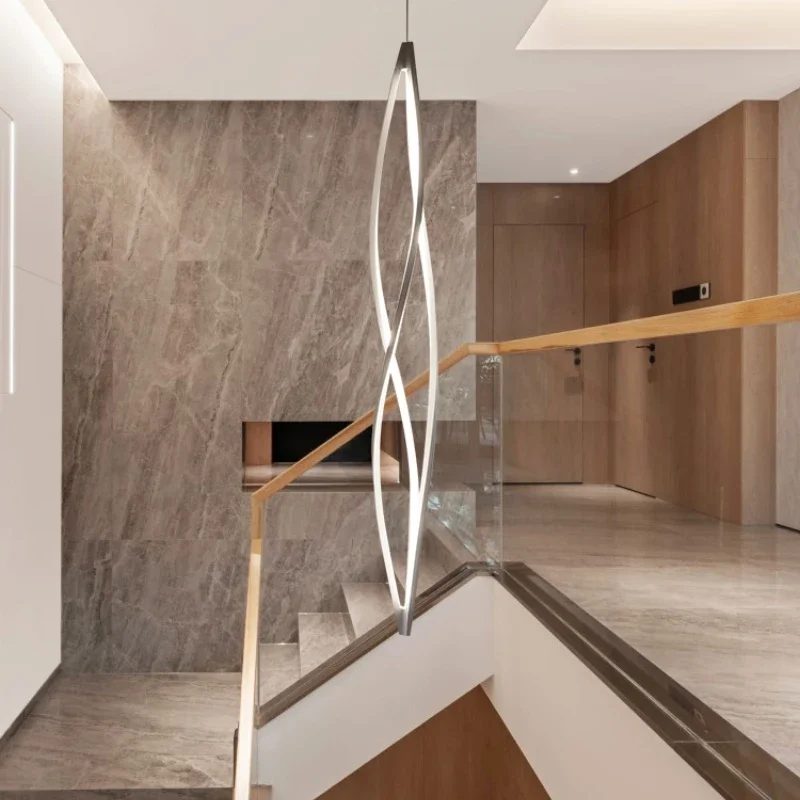 

SANDYHA Modern LED Chandelier Pendant Light Unique Decoration for Living Room Dining Table Bedroom Staircase Stylish Home