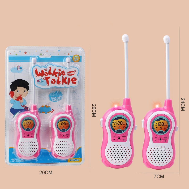 2pcs Children's Toy Cartoon Military Interphone, Wireless Intercom, Interactive Toy Walkie Talkie for Kids, Baby Phone