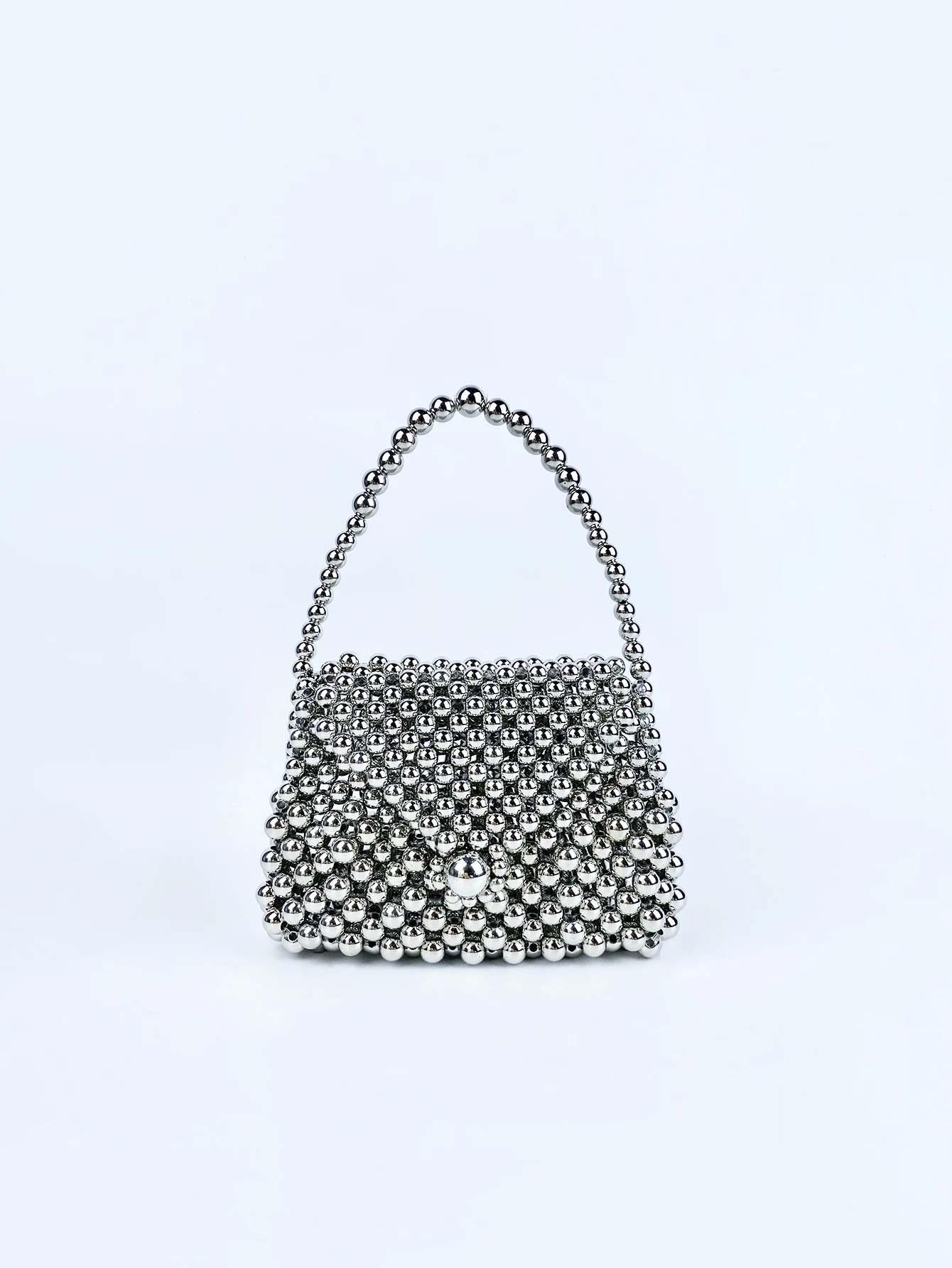 New handbag, versatile for women, internet celebrity small bag, retro mini beaded high-end feel handbag