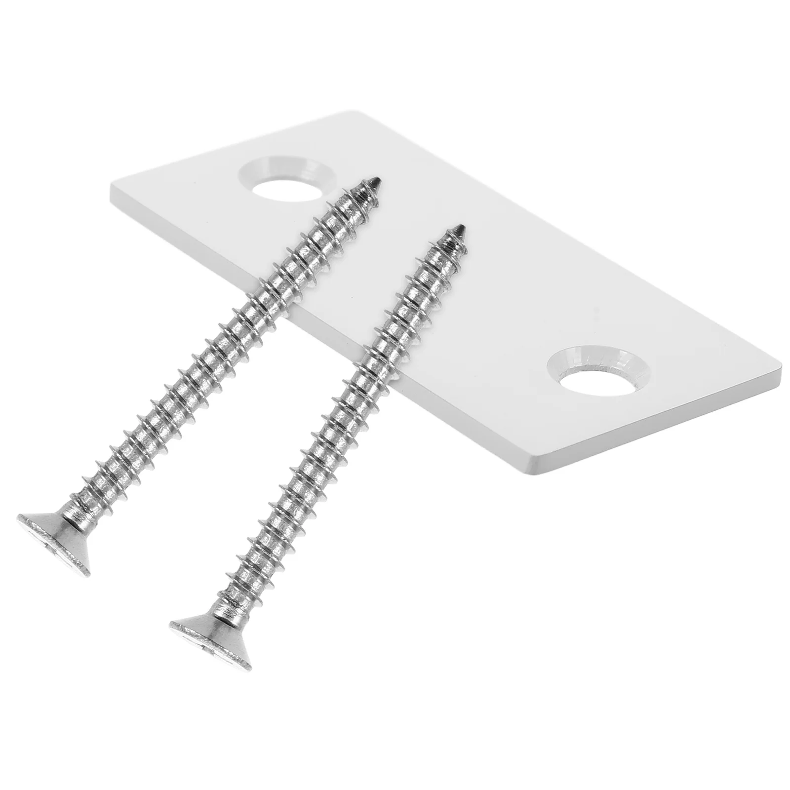 

1 Set Of Hole Repair Plate Durable Deadbolt Strike Plate For Lock Replacement Parts Door Edge Filler Reinforcement Exterior