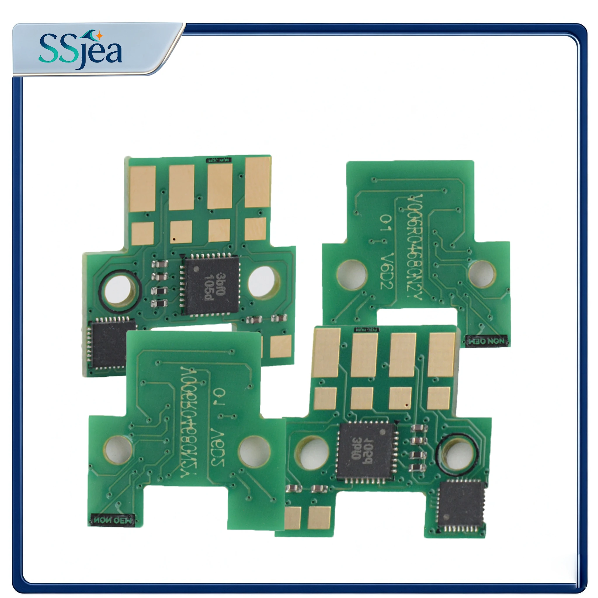 1 set of drum chips 006R04677, 006R04678, 006R04679, 006R04680, compatible with Xerox VersaLink C410 and C415 printers; 2K/2.4K