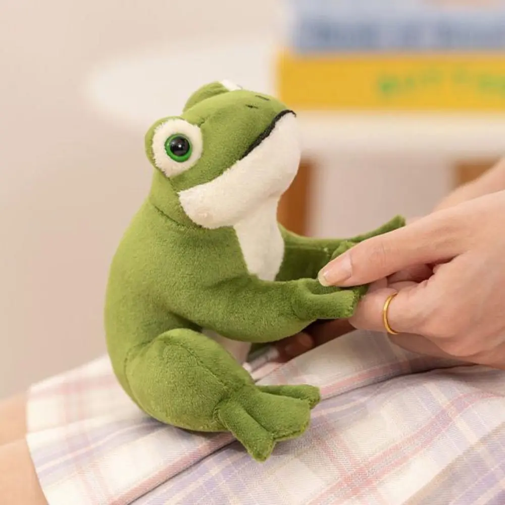 Children's Cartoon Anime Green Frog Collection PP Cotton Mini Frog Soft 12cm Cartoon Frog Stuffed Children Gift