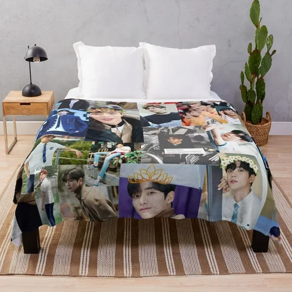 Rowoon Beautiful Collage Throw Blanket Luxury Brand sofa bed Extra Large Throw manga Blankets