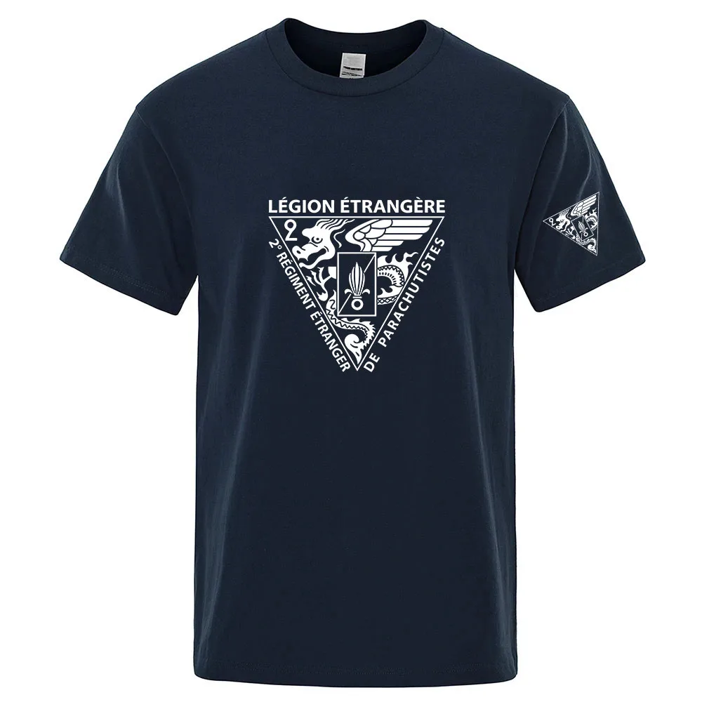 2026 French Foreign Legion Special Forces Armyr Logo Print Men's Refreshing and non Stick to the Body T-shirt Premium Top