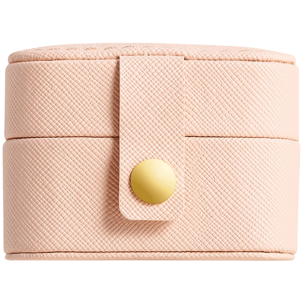 

Elegant Portable Jewelry Box Desktop Storage Case For Women Small Organizing Case Fresh Colors Dust Proof Ring Earrings Storage