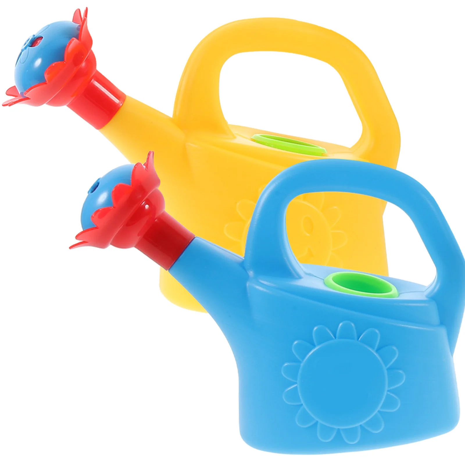 2 PCS Playset Watering Can Children Bath Colorful Sand Playhouse Watering Educational Toys for Toddlers