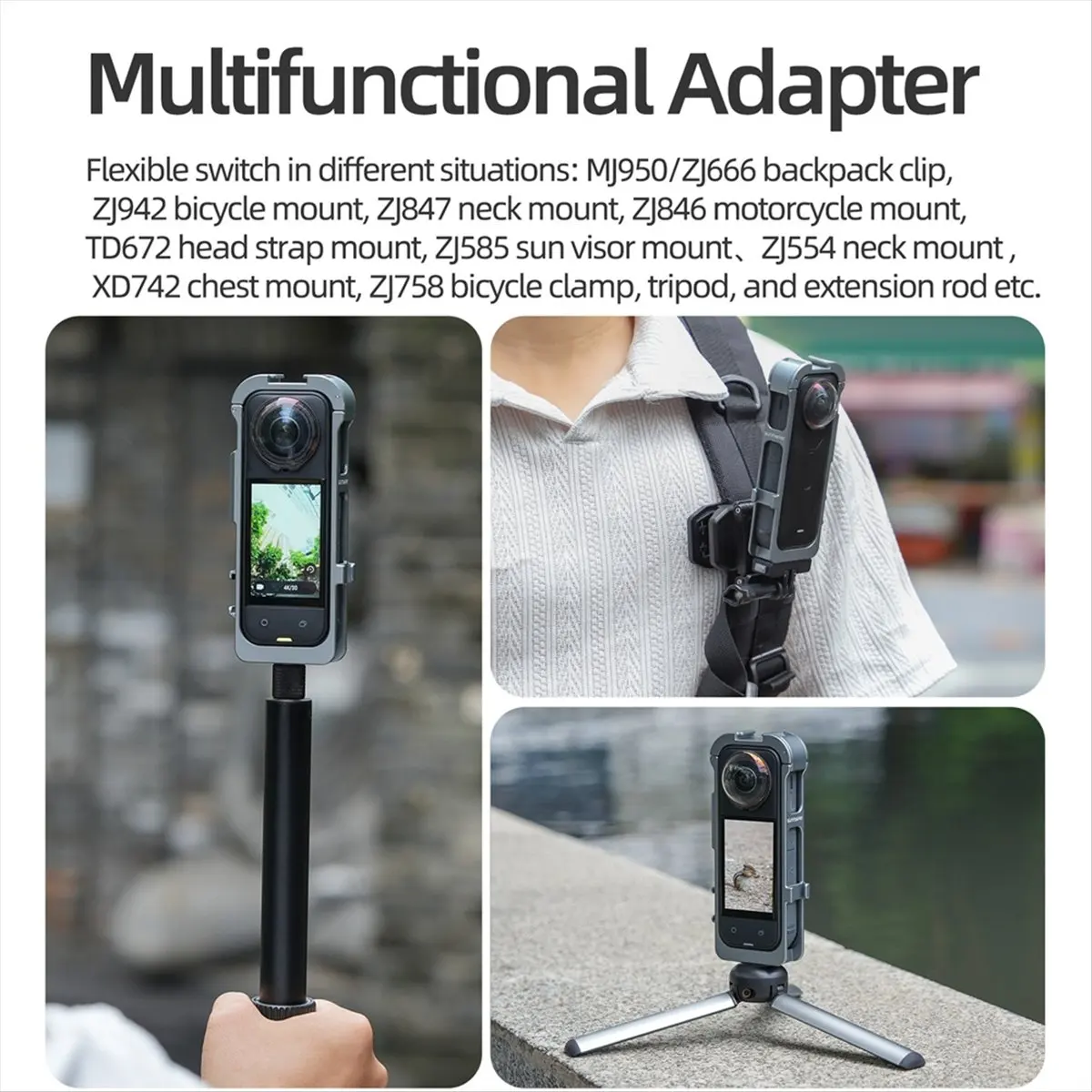 A26Z  Magnetic Cage for X5 Camera Protective Case Expand Border with Silicone Lens Cover