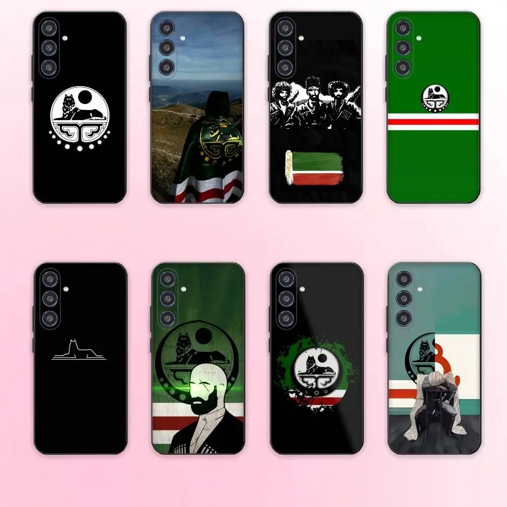 

ChechenS Coat of Arms Flag phone Case For Samsung Galaxy A73,A72,A71,A70,A53,A52,A51,Others Soft Black Shell