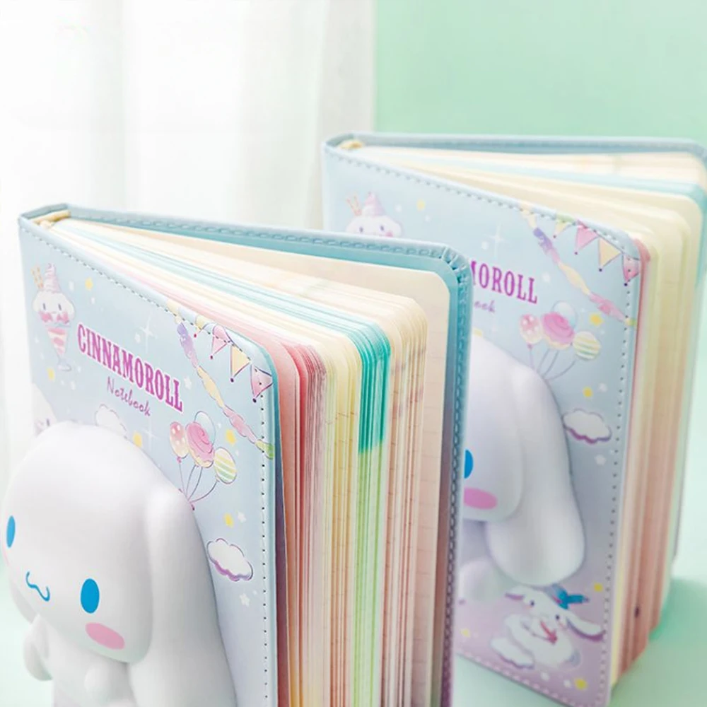 Sanrio Series Mini Notebook Hello Kitty Melody Cinnamoroll 3D Decompression Notepad Daily Weekly Agenda Planner Gift for Kids