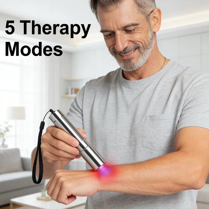 

Трехволновая умная лазерная терапия 850 нм, 460 нм, 900 нм, лечит ревматоидный артрит, скованность суставов, отеки, воспаления.