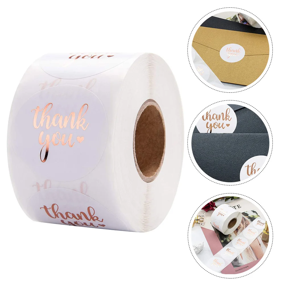 

1 Roll Round Seal Stickers High Adhesion Decor Label for Candy Bags Boxes Cards Gift Tags Wedding Party Favor Accessories