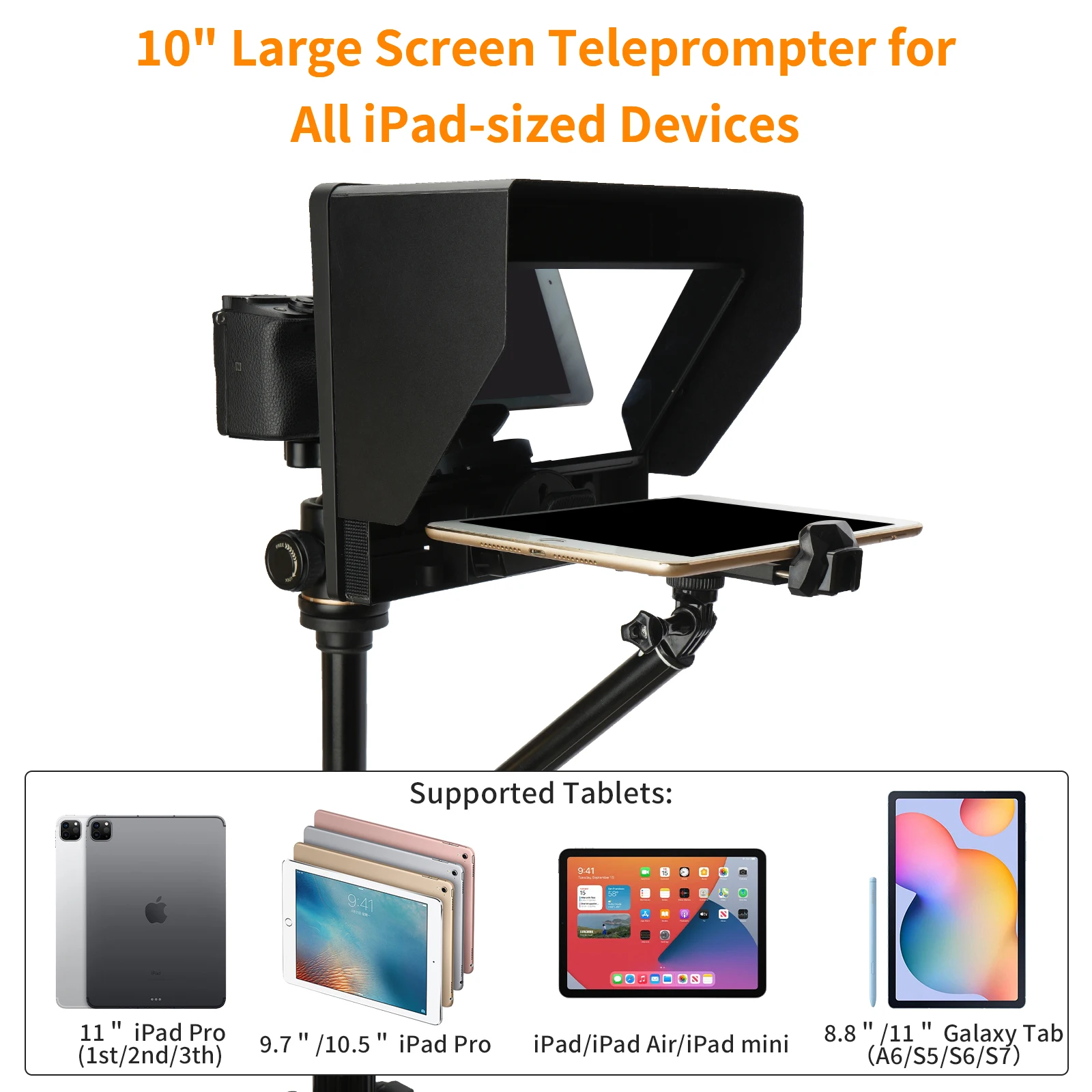 Andycine T11 11 "الهاتف الذكي/DSLR مع جهاز التحكم عن بعد والتطبيق وحقيبة حمل