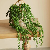 1PCS/4PCS Artificial Succulent VINE Plants Vines-lifelike 70cm Faux Succulent, For Home Wedding Room Office Hanging Decoration