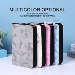 A6 Hand Zip Bag Marble Loose Leaf Binder Notebook Inner Core Cover Note Book Planner Office Stationery Supplies