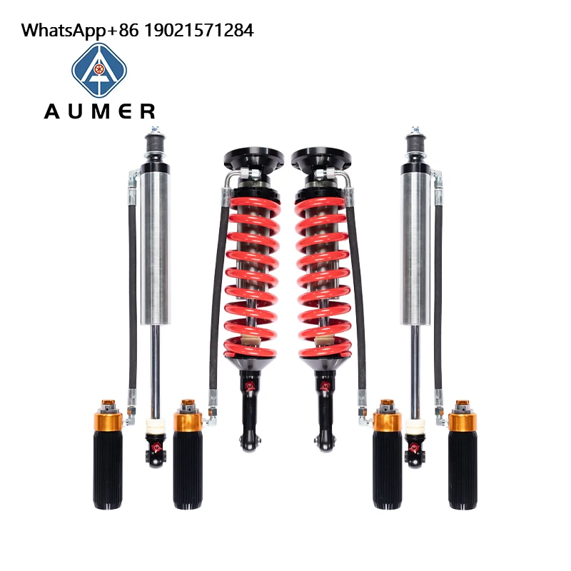 Aumer Dual Speed Damping Force Adjustable Shock Absorber Lift Suspension Kit for  GX460 GX470 Fj Cruiser 120 Prado LC 150