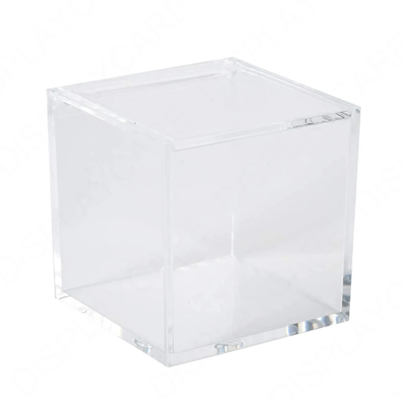 4 Pack 3.54'' Clear Acrylic Candy Box Small Lucite Boxes For Gifts, Weddings, Party Favors, Treats, Candies ,Chocolate Storage