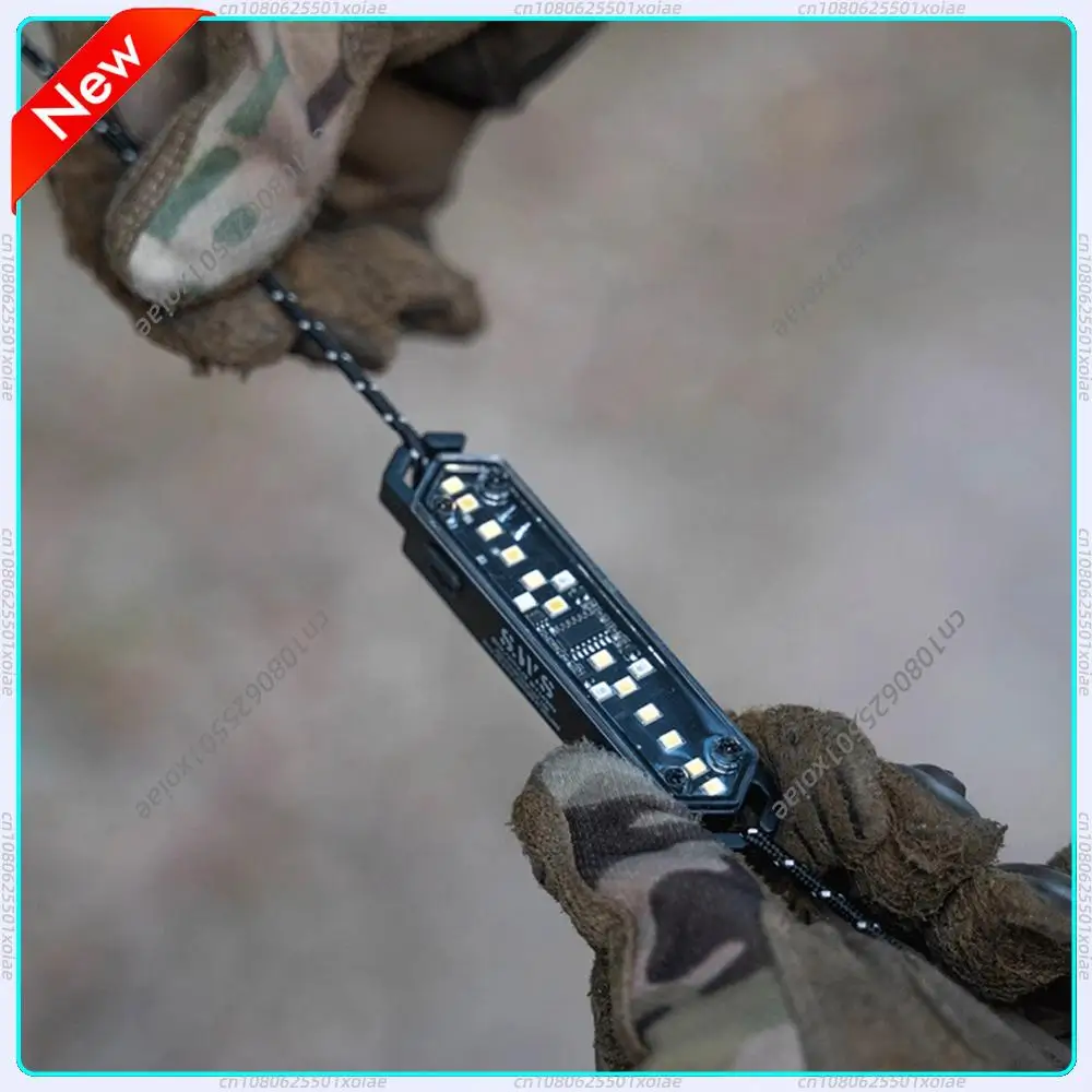

Wind Rope Buckle Light Type-C Charging Wind Rope Warning Light IPX4 Waterproof Tent String Lamp for Outdoor Camping Picnic