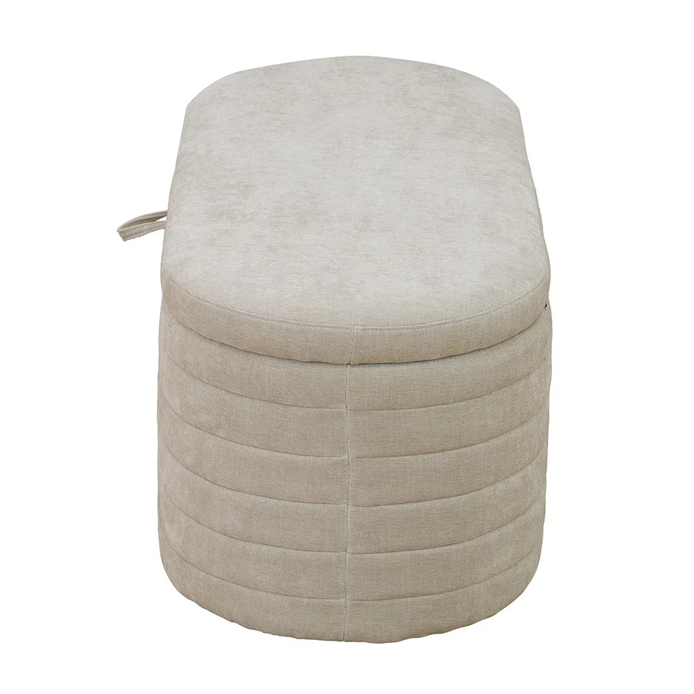 Light Tan Living Room Sackcloth Leather Vanity Stools Modern Makeup Dressing Stool Creative Leather Bedroom Room Low Stools