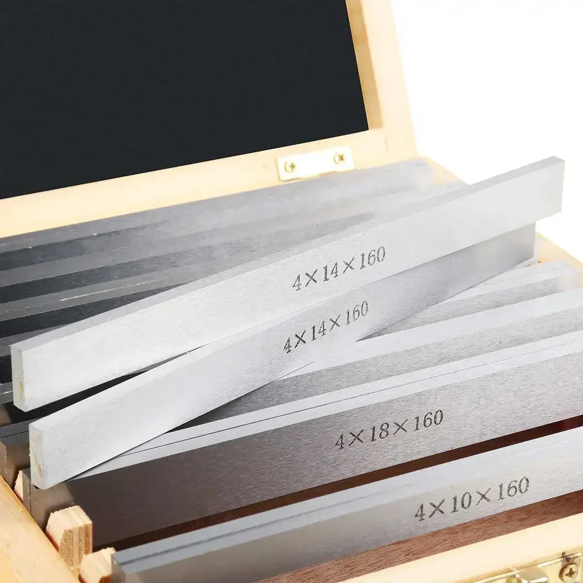 18Pcs/kit 160mm x (10-42mm) Easy Carry High-precision Manufactured Parallel Pad Gauge Block CNC Milling Pads Set Alloy steel