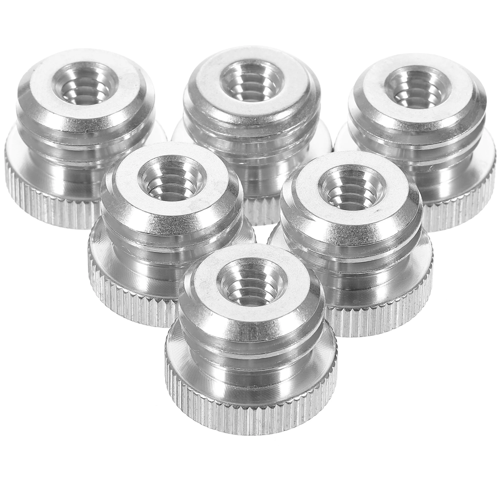 

6pcs Camera Tripod Thread Adapter 1/4 Inch Female To 5/8 Inch Male Conversion Screw Mounting Nut Gradienter Photography Studio