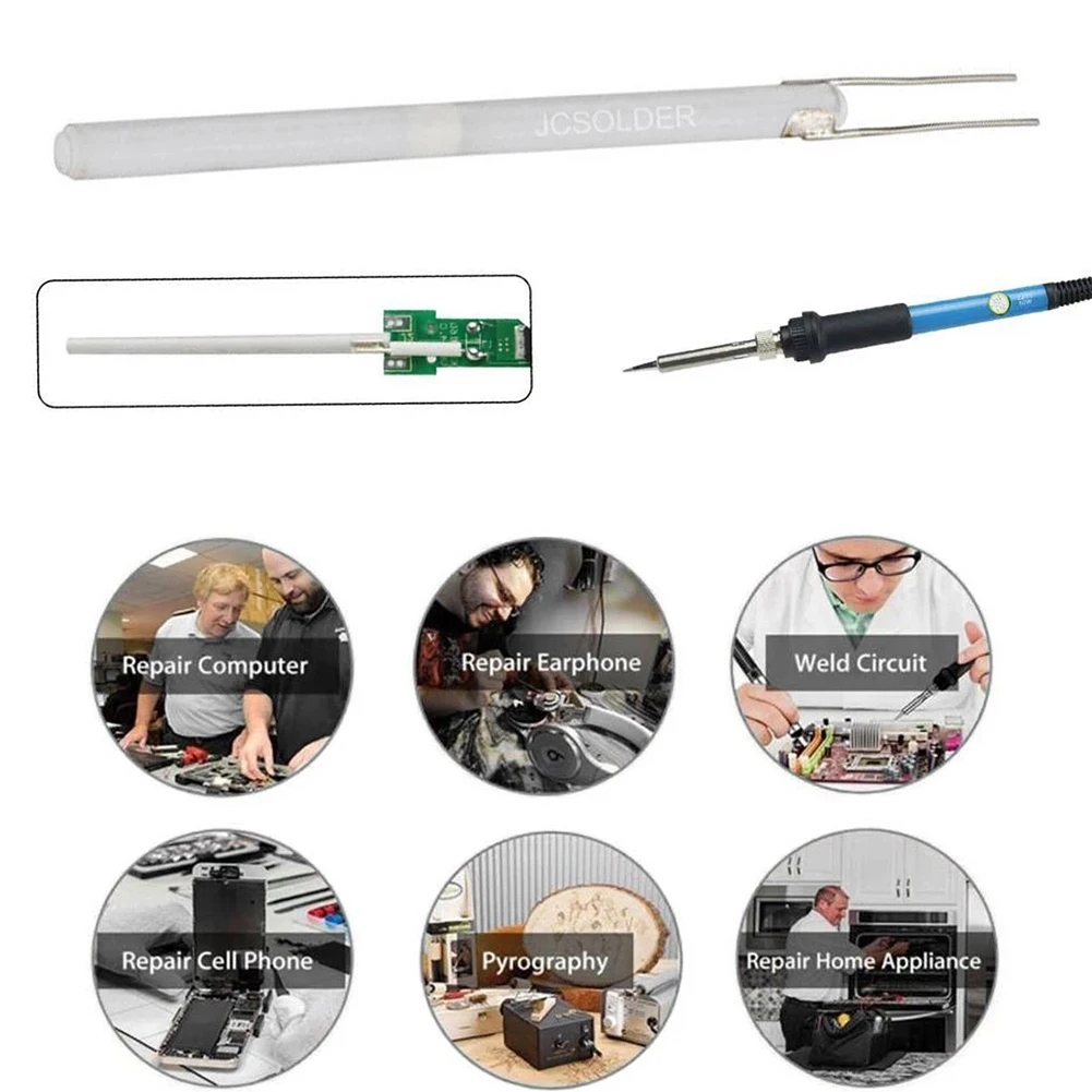 220V 60/80/100W Soldering Iron Core Adjustable Temperature Ceramic Core Heating Portable Home Welding Solder Repair Tools