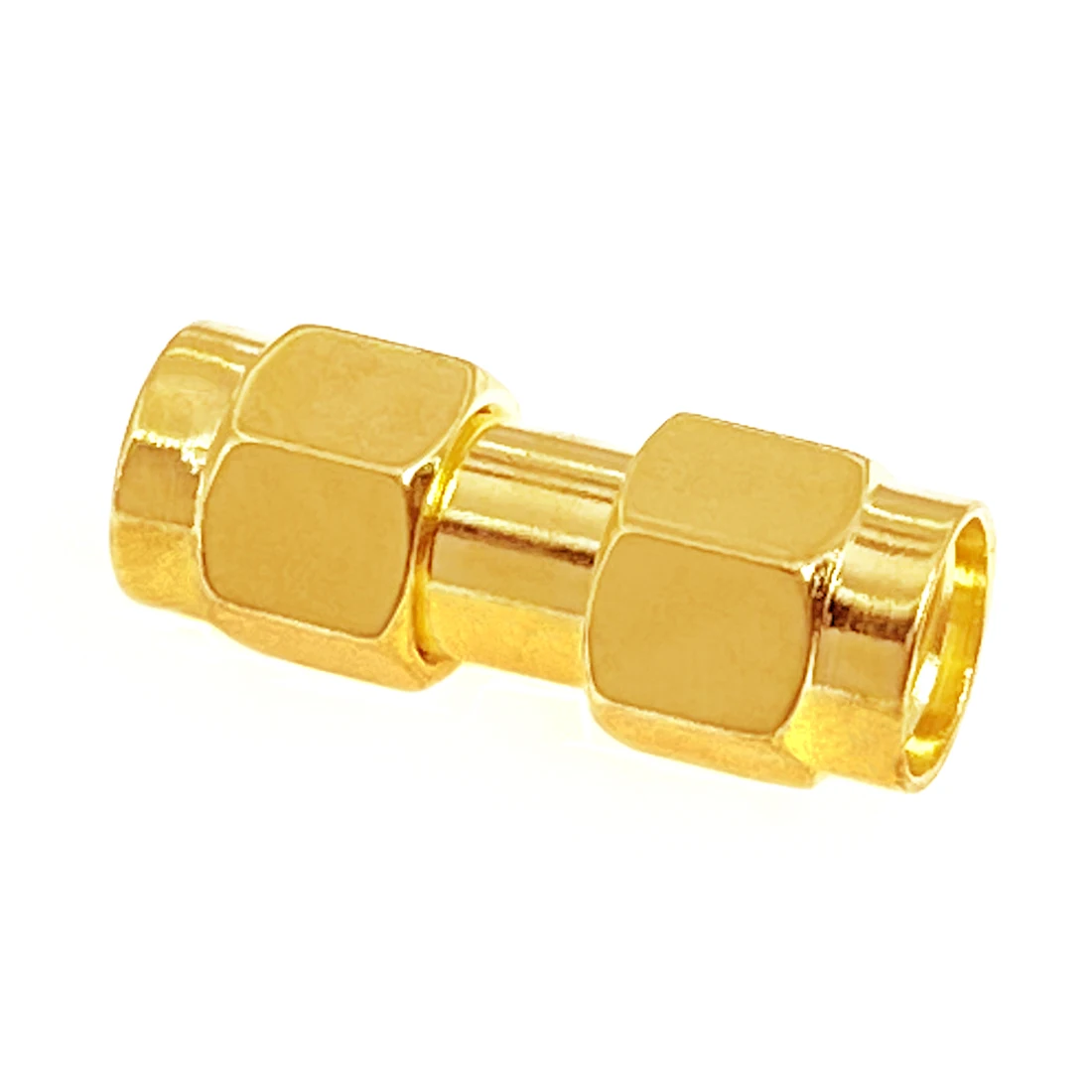 1pc Reverse RP SMA  Male Plug to RP SMA Male Inner Hole RF Coax Adapter Coupler Straight Goldplated Wholesale for WIFI New