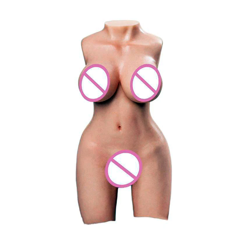 RENHEYUOU New Silicone Trunk Doll Male Masturbation Sex Doll 9kg Large Chest Vaginal Anal Dual Channel Adult Product 18+