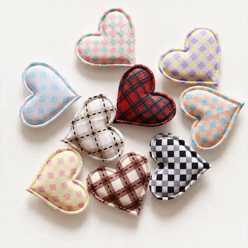 100 Stück 3,2*3,4cm Ultraschall-Gitter Herzförmige Haaraccessoires Kopfbedeckung Hut Taschendekorationen – Detail 3