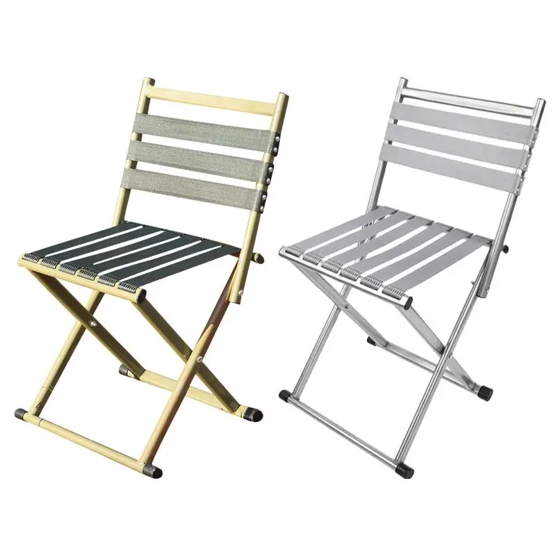 

Folding Outdoor Chair Portable Fishing Chairs Foldable Picnic Chair Lightweight Outdoor Gear for Deck Beach Sports Travel BBQ