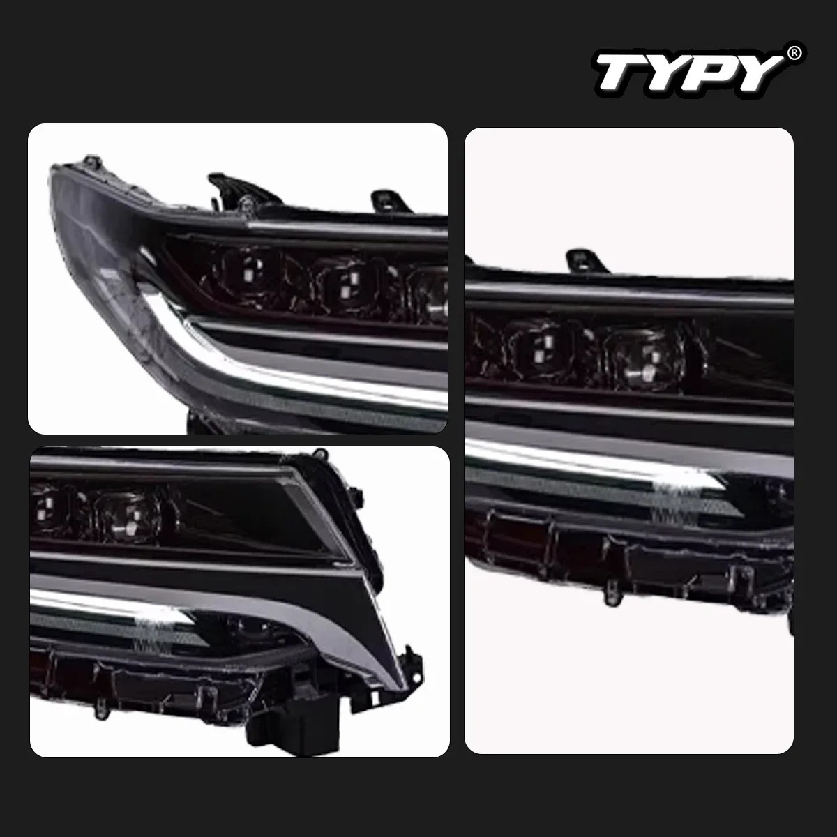 

TYPY New LED Head Lamp Upgrade Modified For Toyota Alphard Headlight 2015-2023 Dynamic Signal Head Lamp Auto Accessories
