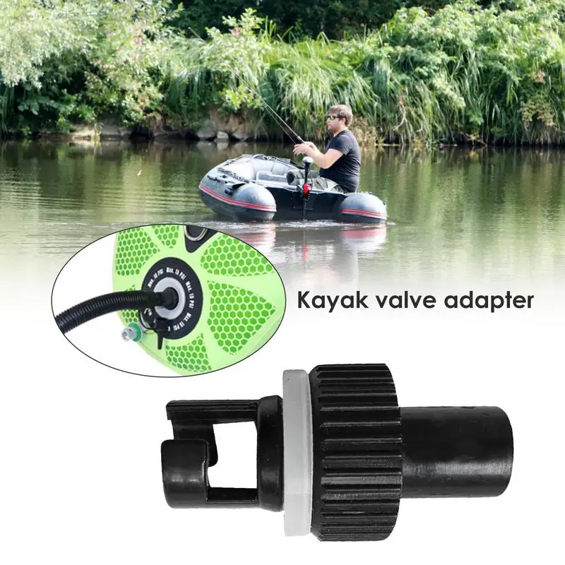 Kayak Boat Air Valves Adapter Inflatable Boat Kayak Accessories Air Foot Pump Hose Adapter Boat Kayak Air Valves Connector