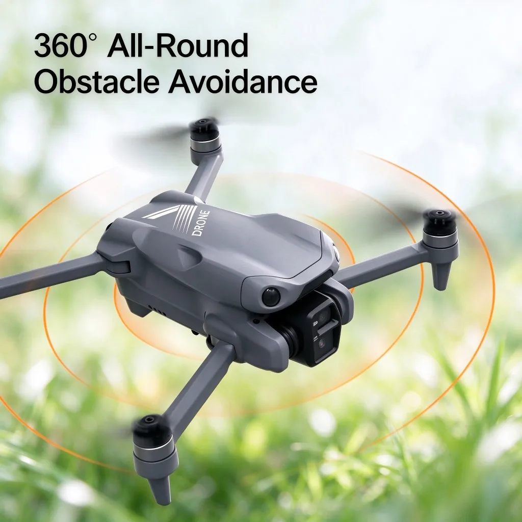 Nuevo Dron GPS LF682 MAX Profesional con Cámara 8K, FPV Aéreo, Evitación de Obstáculos con Control Remoto de Pantalla Grande, Dron Plegable