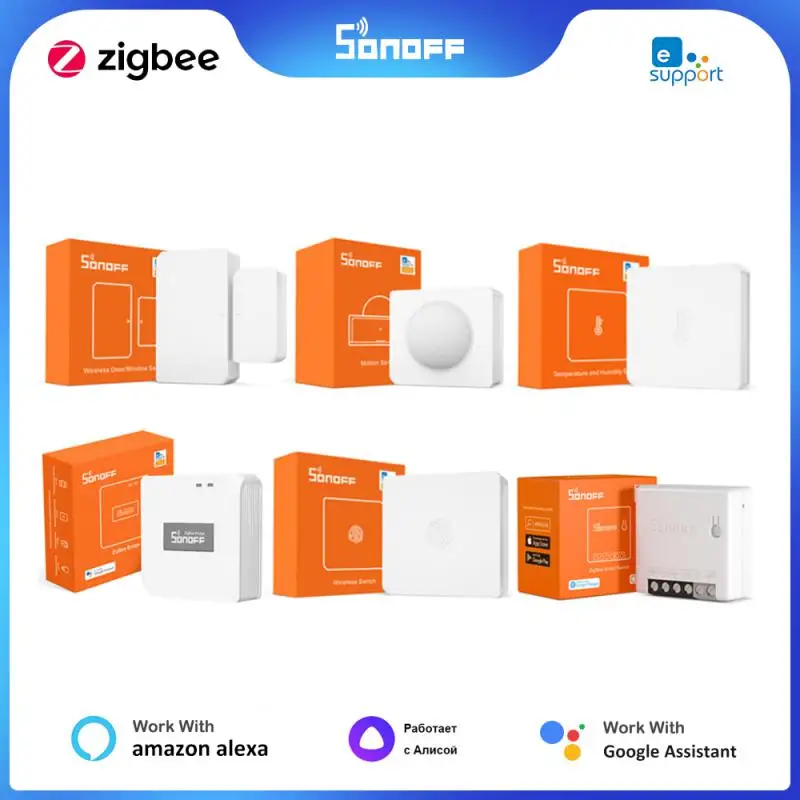 

SONOFF Zigbee 3.0 Bridge Pro/T&H Sensor/Wireless Switch/Door Sensor/Motion Sensor/ZBMINI/ZBMINI-L2 Ewelink Alexa Google Alice