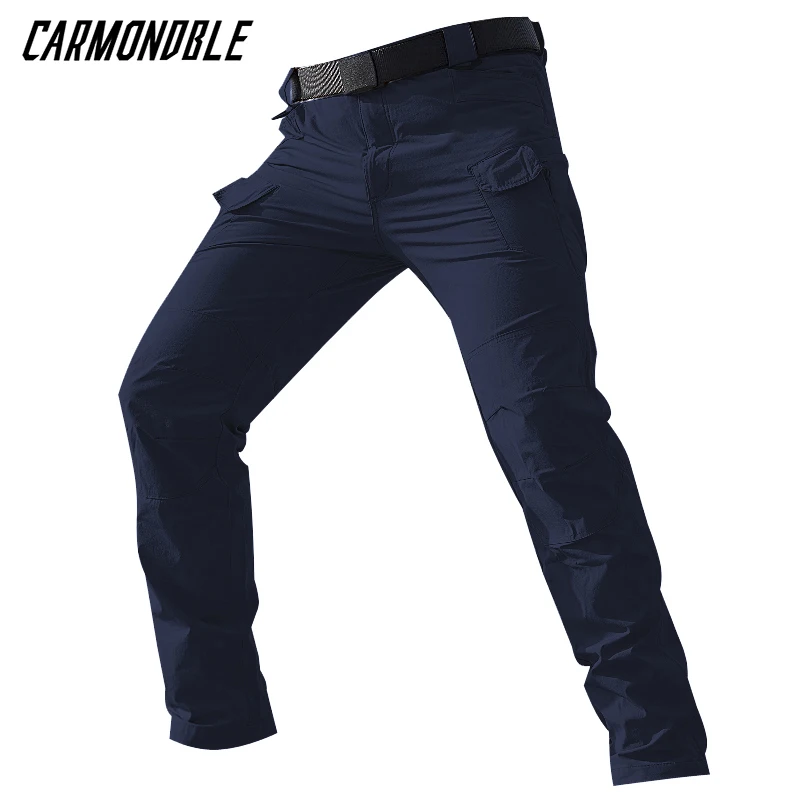 

CARMONDBLE Men MTB Bicycle Comfortable Long Pants Cycling Mountain Bike Trousers Motorcycle Resistant Bottoms Pantalon Vtt Homme