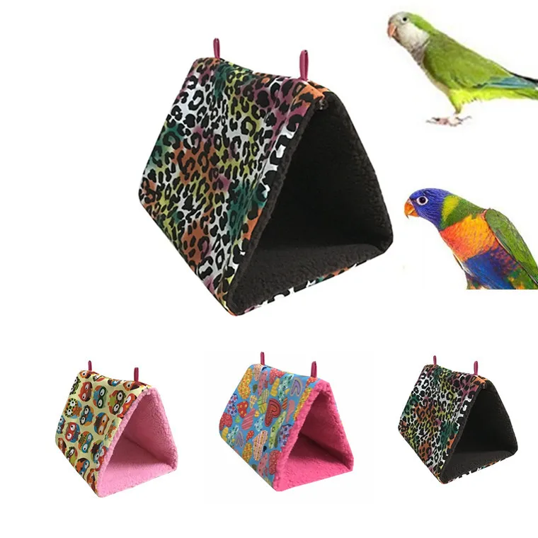 

Bird hammock, new peony parrot small sun hammock bird nest, warm and thickened triangular bird nest, warm and comfortable