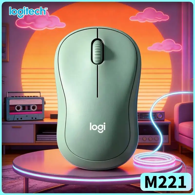 

Бесшумная беспроводная мышь Logitech M221 - легкий дизайн, радиус действия 10 м, мягкие нажатия, для офиса, дома и ежедневных задач