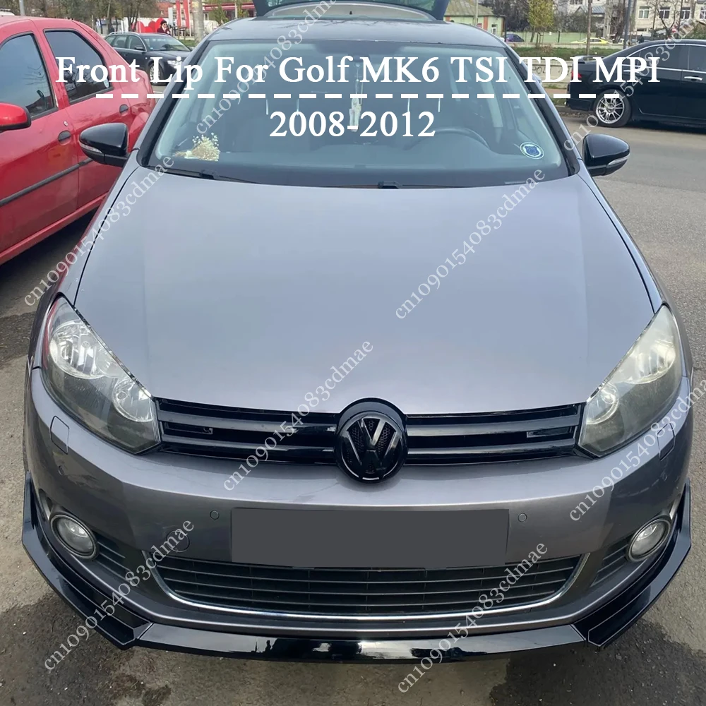 

For VW Golf MK6 Standard TSI TDI MPI 2008 2009 2010 2011 2012 Car Front Bumper Splitter Lip Chin Diffuser Spoiler Guard Body Kit