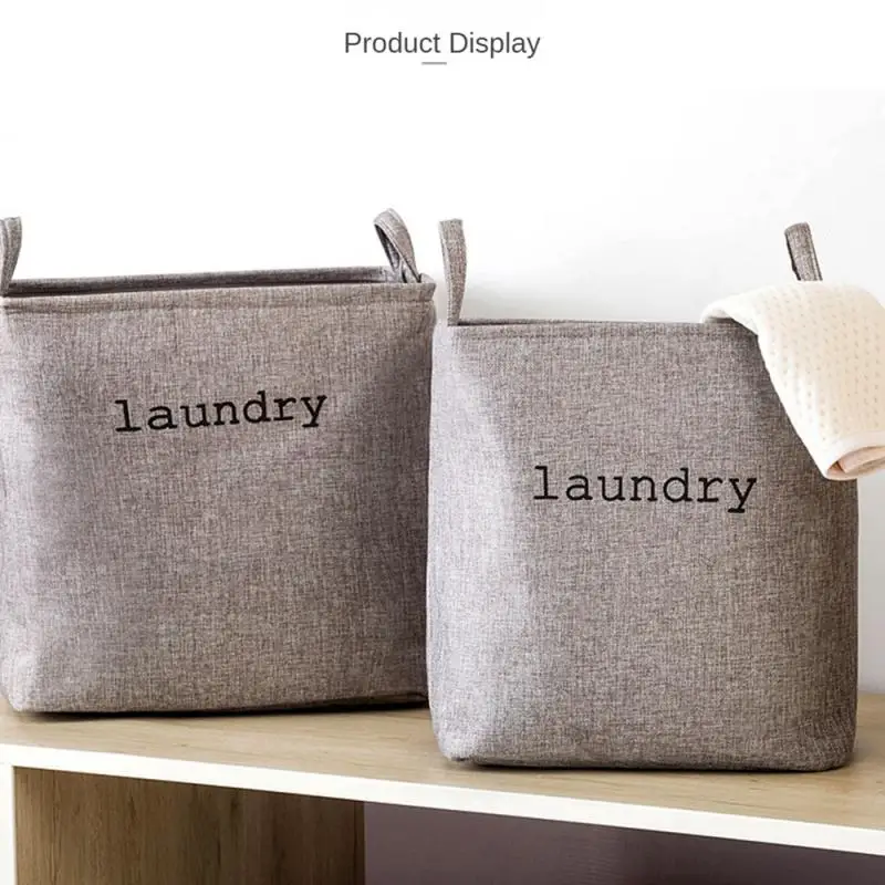 Portable Felt Handy Dirty Clothes Storage Basket Bathroom Laundry Basket Environment Living Room Kids Toy Clothes Baskets